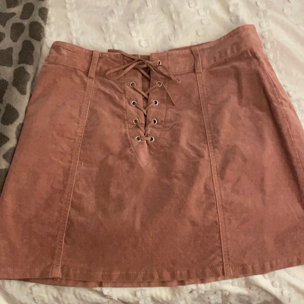 Forever 21 mauve corduroy skirt